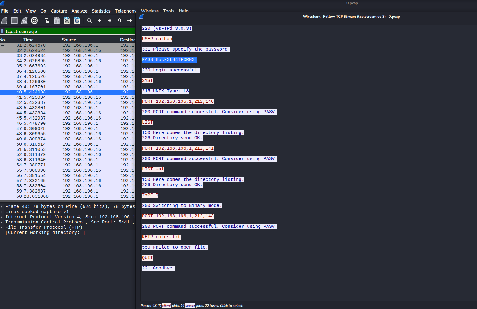 PCAP Credential Extraction