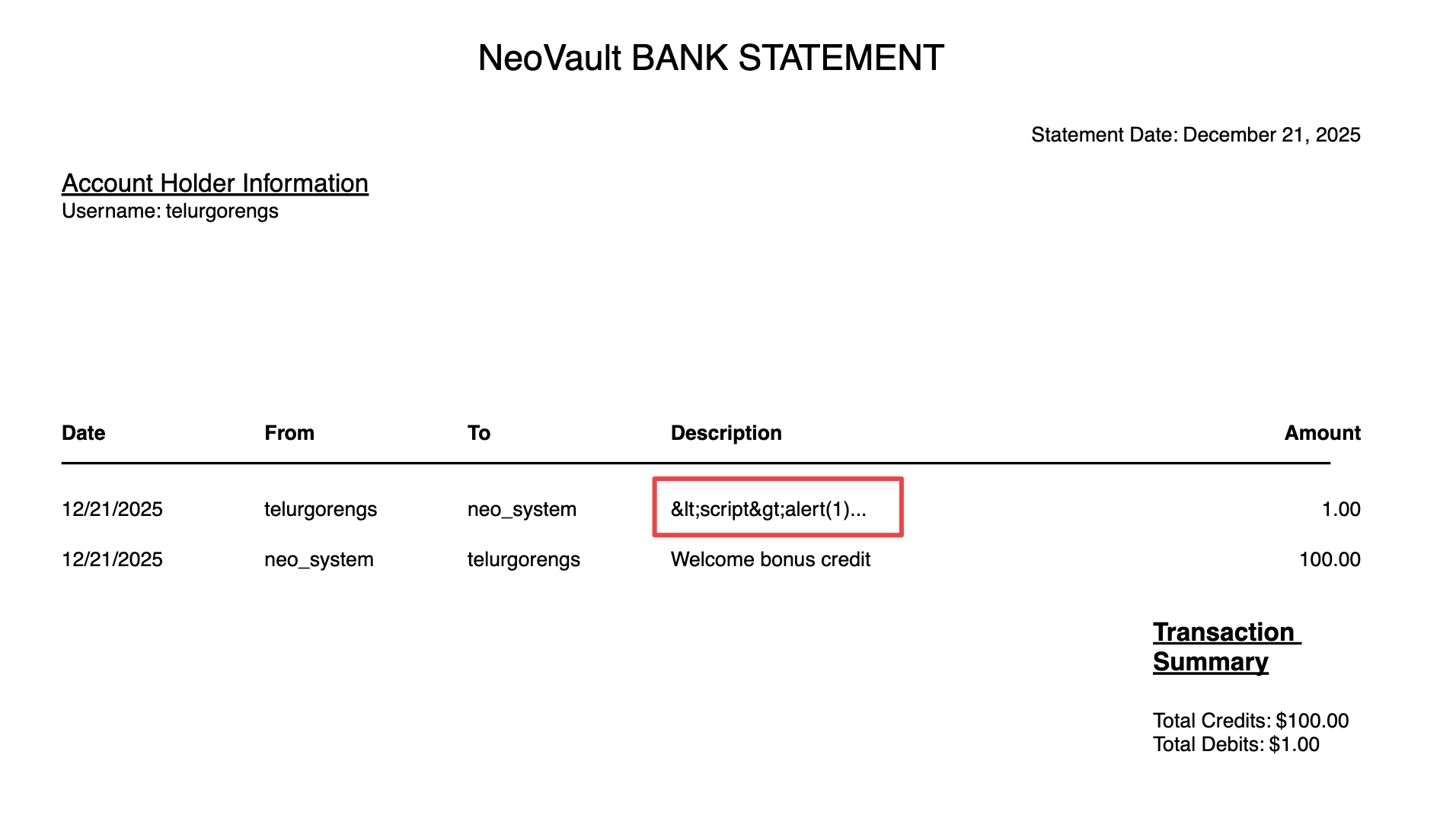 Encoding Check Report