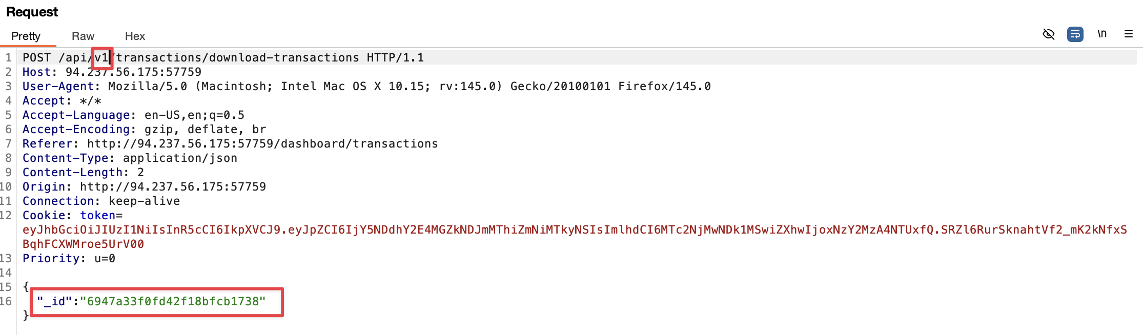 IDOR Test on neo_system
